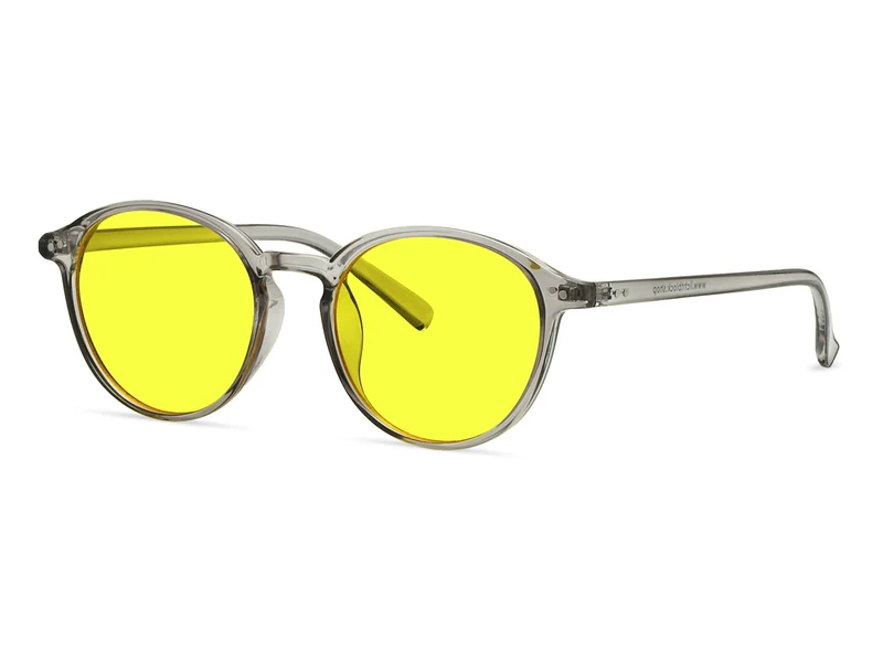 Capri Work+Play - Arbeitsplatz/Gaming Blueblocker Brille Grau-Transparent