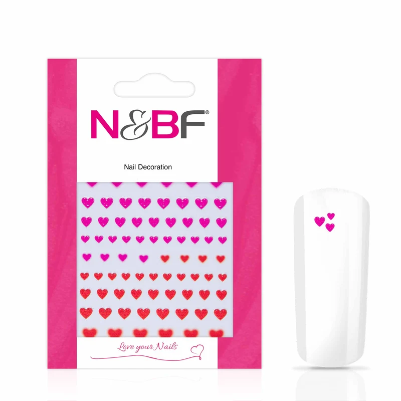 Nagelsticker Red Pink Hearts