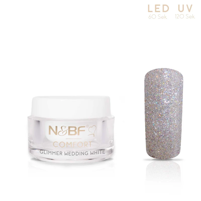 N&BF Comfort Glimmer Farbgel Wedding White 5ml