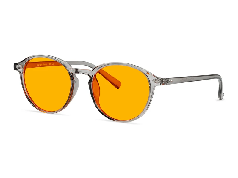 Capri Sleep - Blueblocker Brille Grau-Transparent